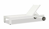 Newport - Adjustable Sling Chaise - White