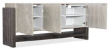 Melange - Ground Perspective Credenza - Pearl Silver