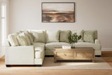 Rawcliffe - Left Arm Facing Sofa 3 Pc Sectional - Parchment