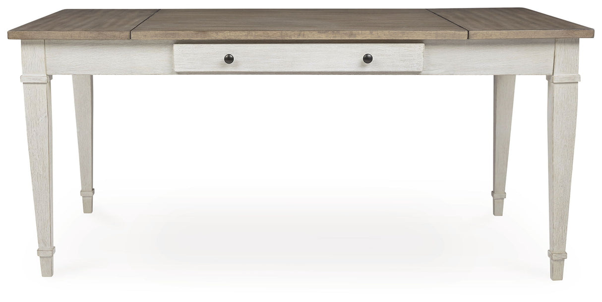 Skempton - RECT DRM Table w/Storage - White