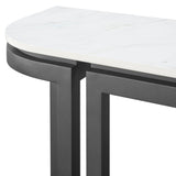 Malibu - Console Table - Black / White