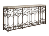 Montecito - Fletcher Metal Console Table - Beige