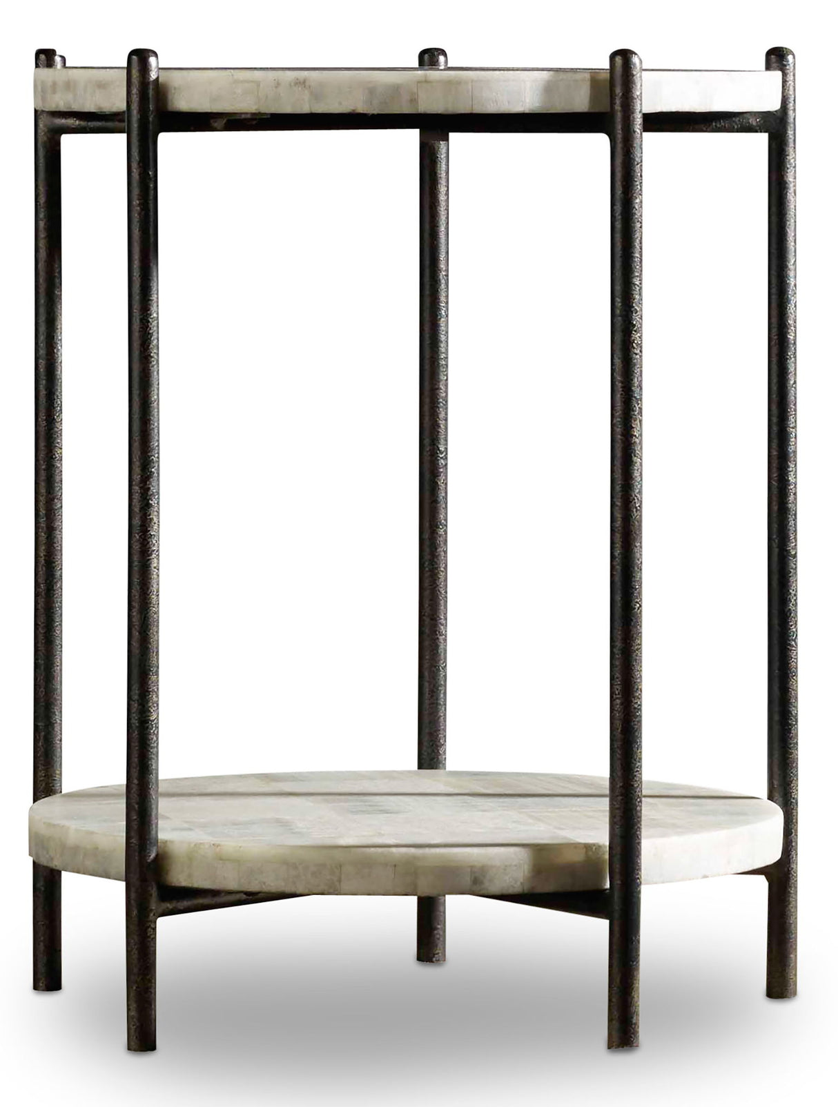 Melange - Blythe Accent Table - Black / Beige