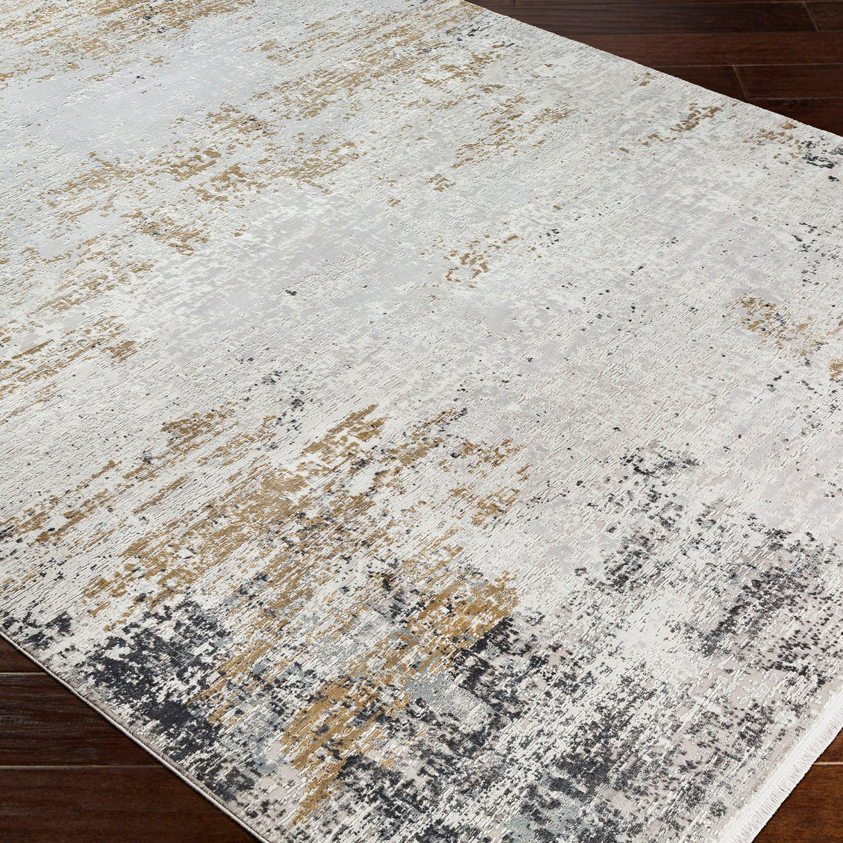 Ulen - Abstract 5 X 7.5 Rug - Pearl Silver