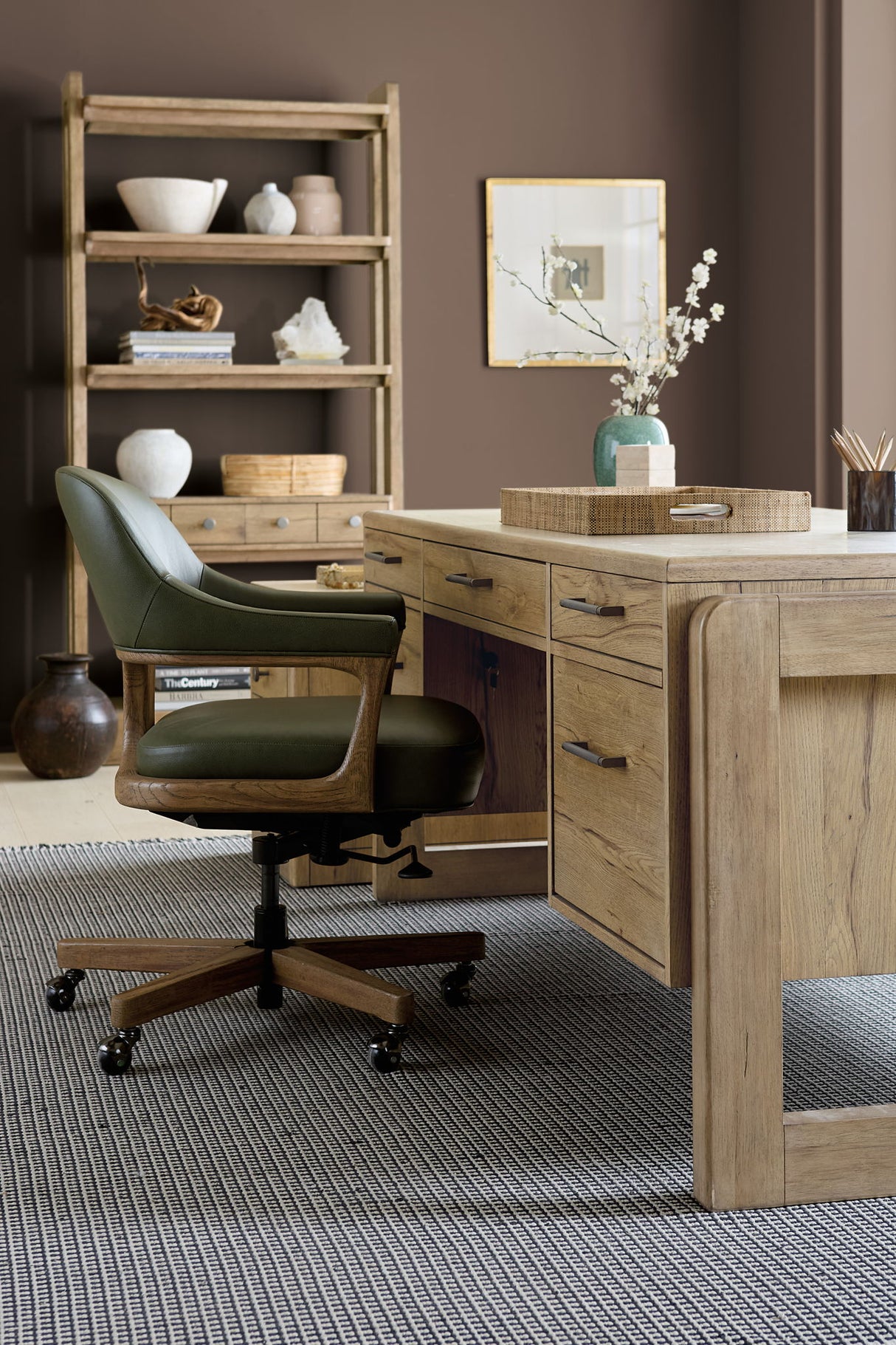 Kalamazoo - Executive Desk - Light Brown