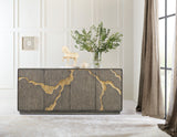 Melange - Fissured Entertainment Credenza - Dark Gray