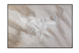 Subtle Relief Framed Canvas - Gray