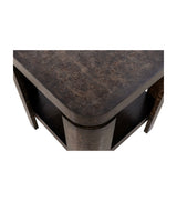 Langford - End Table - Ebony Mappa Burl