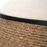 Island - Straw Storage Ottoman / Coffee Table