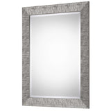 Textured Surface Mirror - Metallic Silver