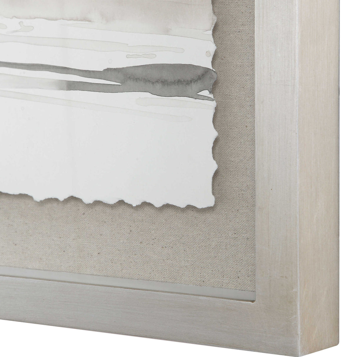 Neutral - Landscape Framed Prints, Set Of 2 - Pearl Silver