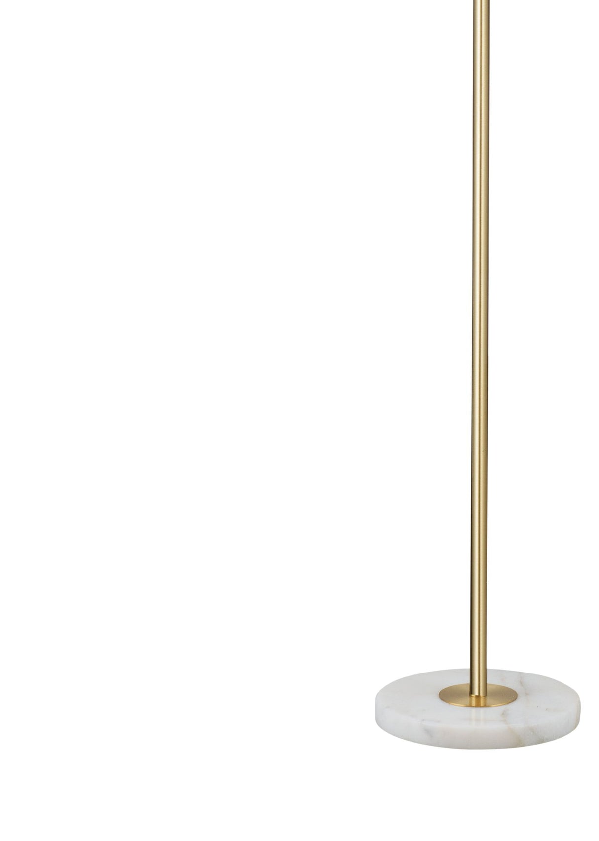 Loraine - Floor Lamp - White / Brass