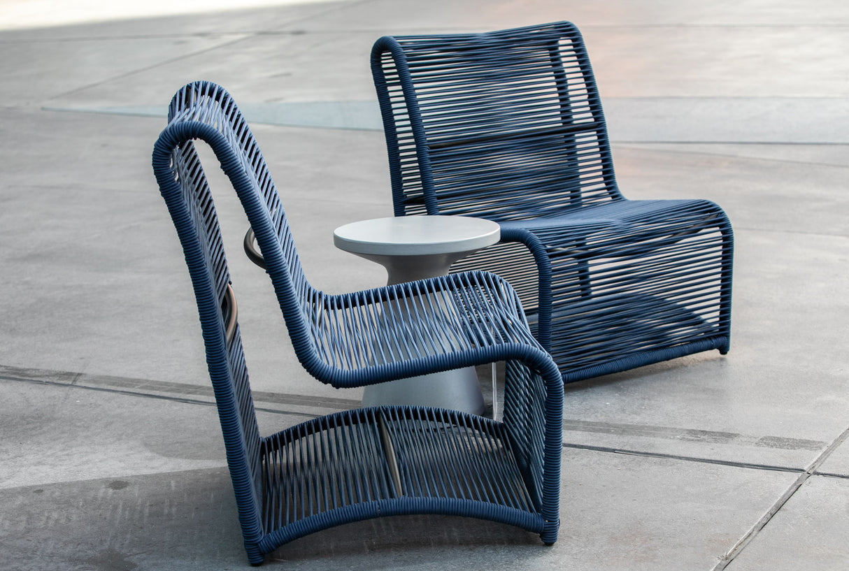 Bazaar - Marino Armless Chair - Navy