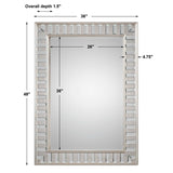 Lanester - Leaf Mirror - Silver
