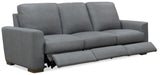 MS - Optimus Three Seat Power Sofa - Dark Gray