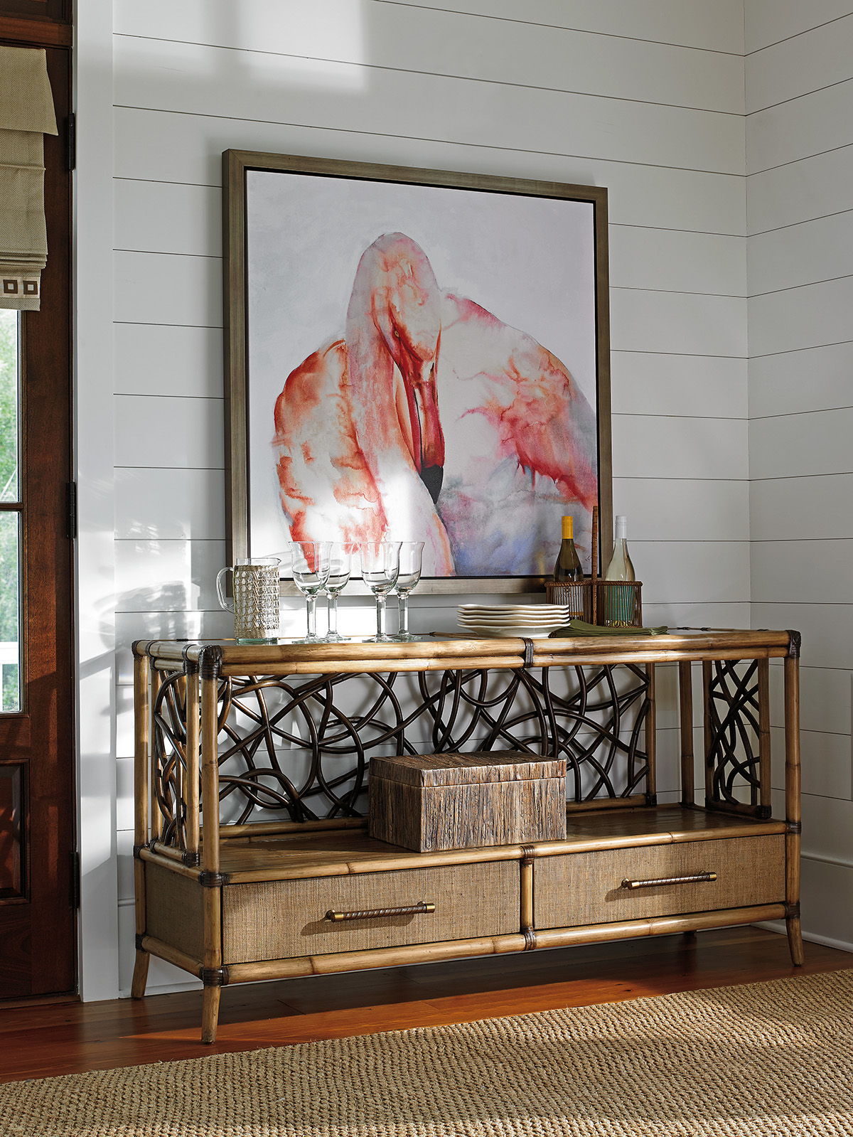 Twin Palms - Sonesta Serving Console - Light Brown