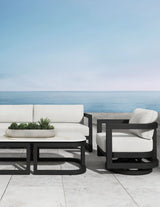 Malibu - Swivel Chair - Black / White