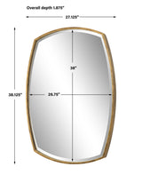 Varenna - Aged Vanity Mirror - Gold