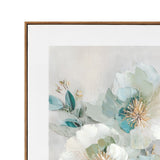 Floral Harmony I Framed Canvas - Beige