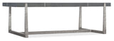 Chapman - Mixed Media Rectangle Cocktail Table - Pearl Silver