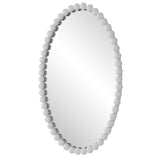 Serna - White Oval Mirror