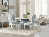 Serenity - Laguna Round Dining Table - Dark Gray / White
