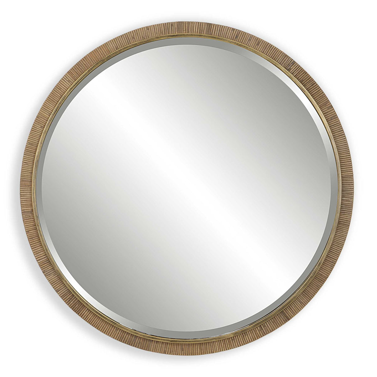 Paradise - Round Mirror - Yellow