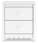 Hallityn - Two Drawer Night Stand - White