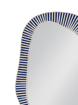 Rhodes - Wall Mirror - Blue / White