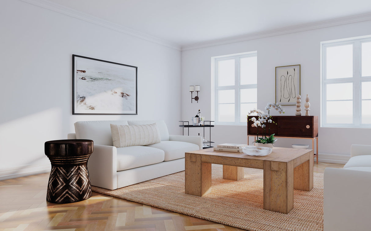 Commerce And Market - Carved Stump Side Table