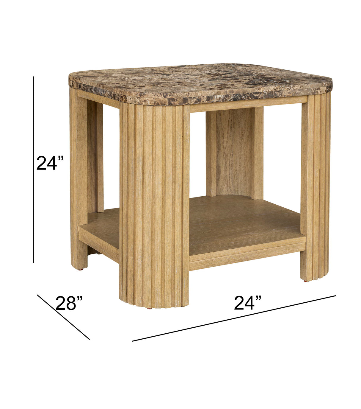 Arlo - End Table - Pale Oak