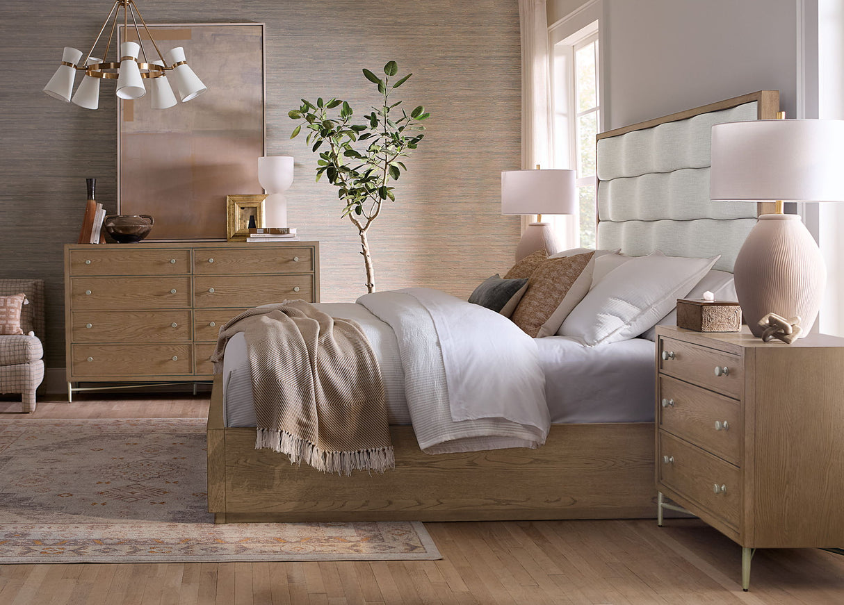 Sonnet - Three-Drawer Nightstand - Dark Gray
