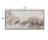 About Town Framed Canvas - Gray