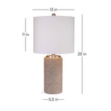 Lakeland - Table Lamp - Light Brown / White