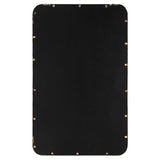 Rounded Corners Mirror - Gold Leaf