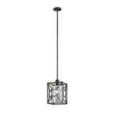 Arbela - 1 Light Mini Pendant - Gray, Dark