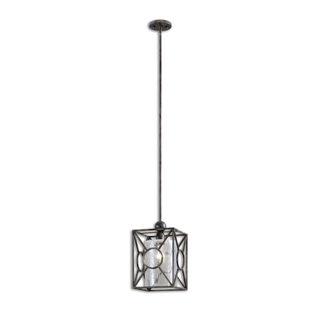 Arbela - 1 Light Mini Pendant - Gray, Dark