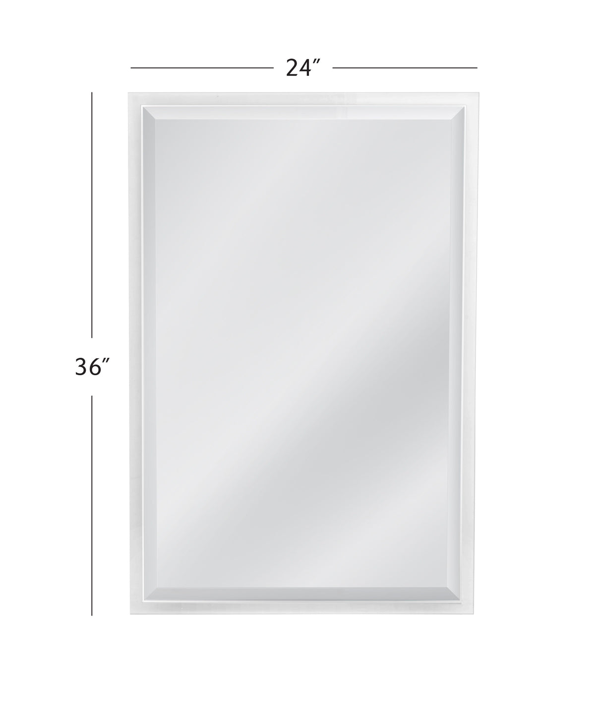 Karrenina - Wall Mirror - White