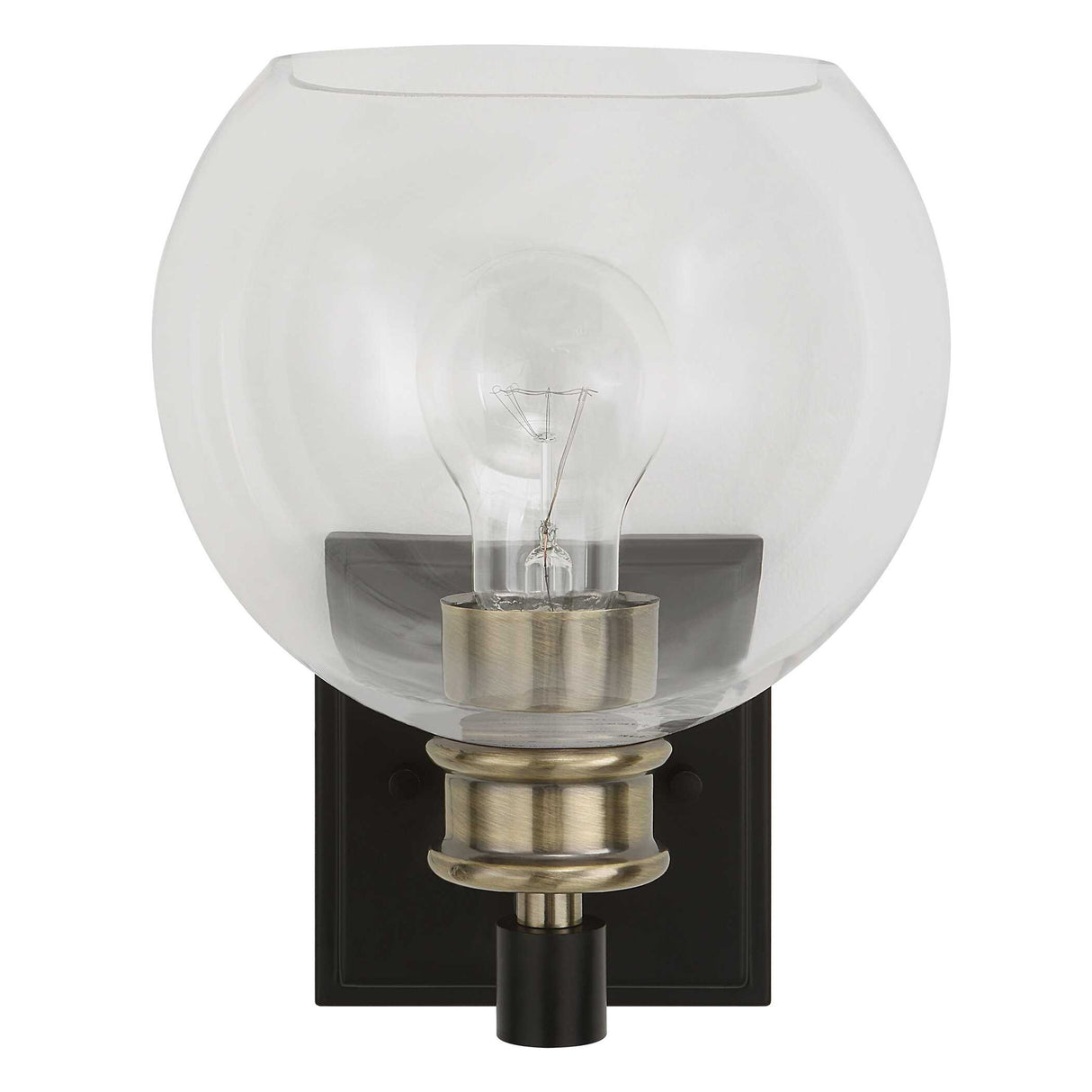 Kent - Edison 1 Light Sconce - Black