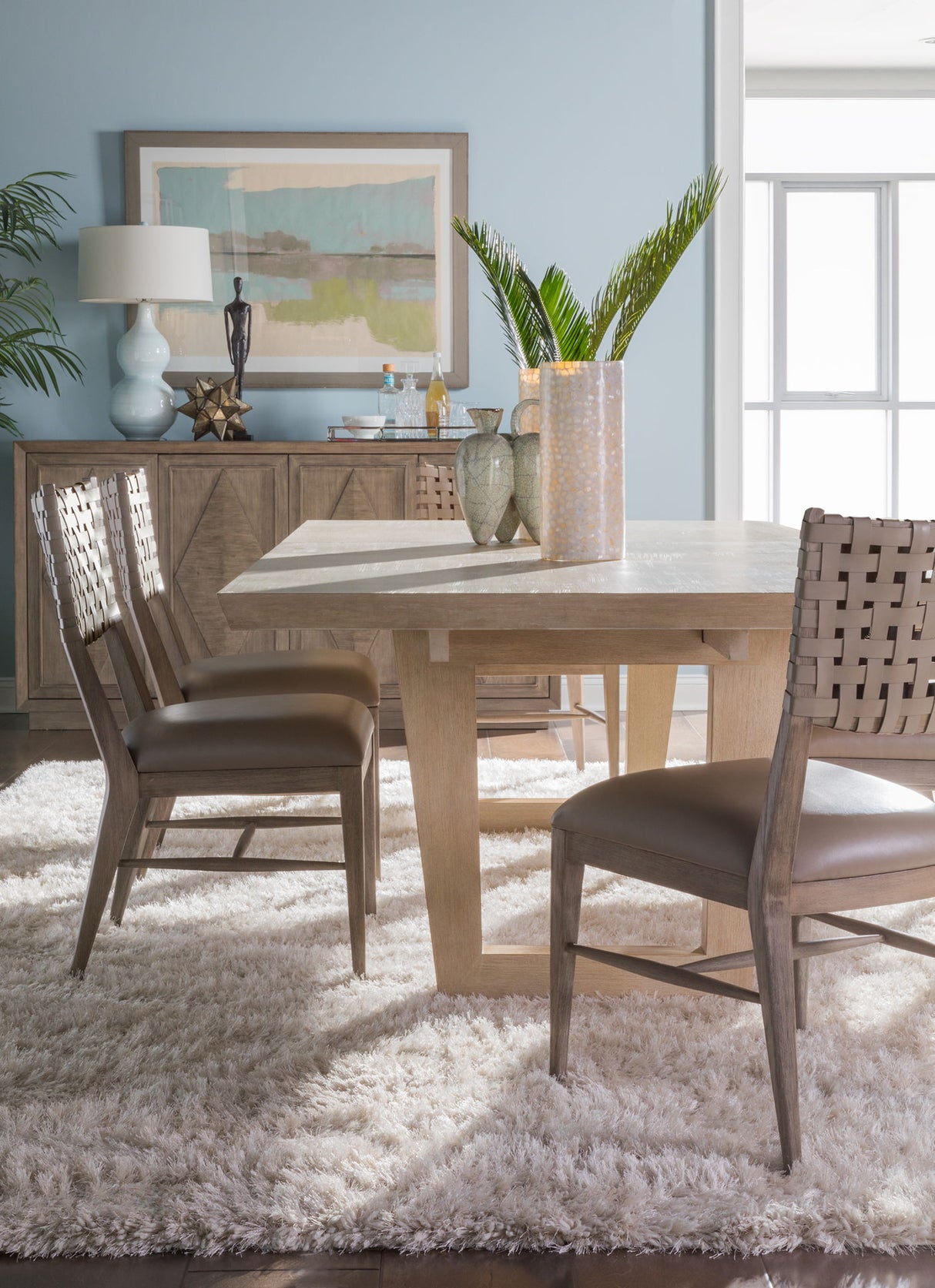 Montecito - Hollister Round Cocktail Table - Light Brown