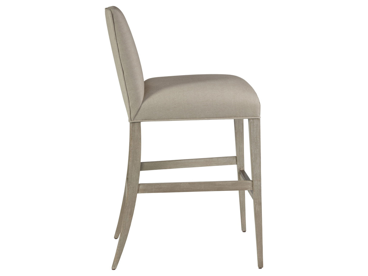 Cohesion Program - 42" Madox Upholstered Low Back Barstool - Gray