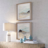 Glacial Coast - Framed Prints, Set Of 2 - Light Brown