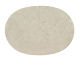 Rendezvous - Albion Stone Oval Nightstand - Beige