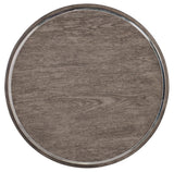 Melange - Storia Round End Table - Dark Gray