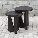 Nadette - Nesting Tables, Set Of 2 - Black