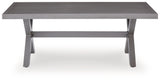 Half Moon Beach - Rectangular Cocktail Table - Gray