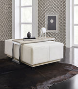 Melange - Bridged Cocktail Table - Beige