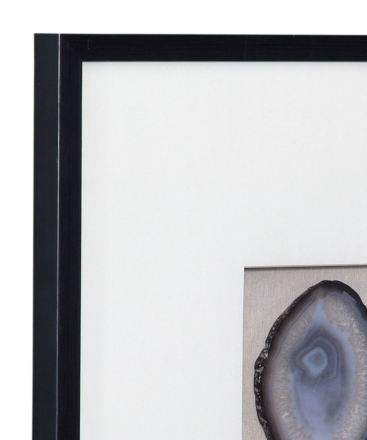 Crystal Geode II Wall Art - Blue / White