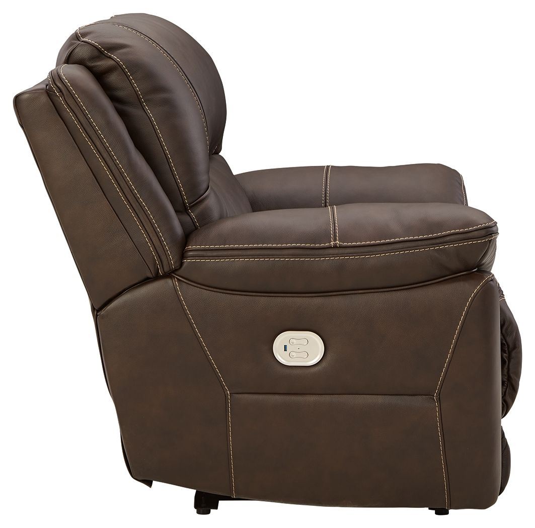 Dunleith - Chocolate - Zero Wall Recliner W/pwr Hdrst