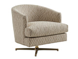 Lexington Upholstery - Graves Fabric Swivel Chair - Beige